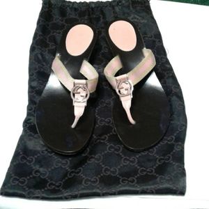 Gucci sandals with dust bag